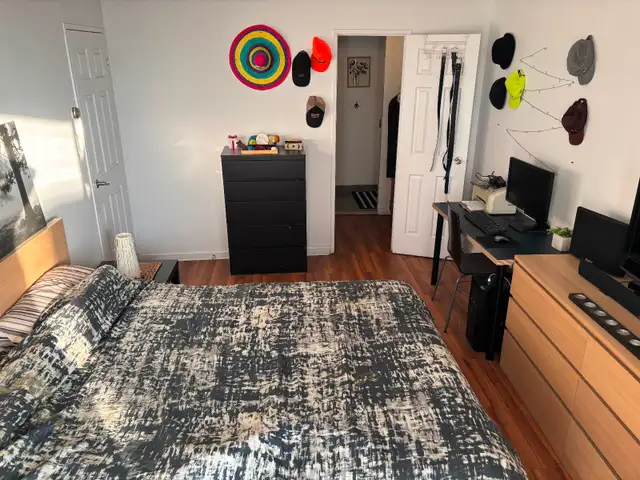 Grande chambre intime (toilette, balcon pour soi) metro Papineau