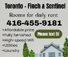 Toronto rooms for short term rent