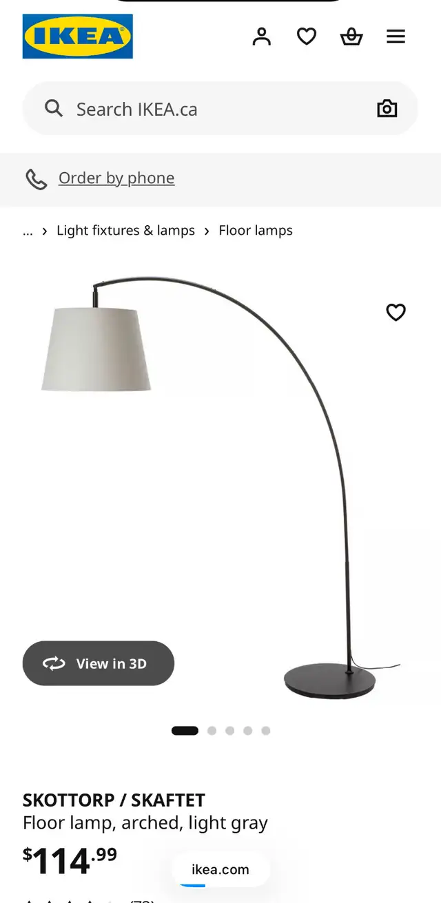 Floor lamp almost brand new