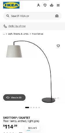 Floor lamp almost brand new