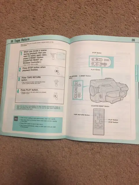 Original  Manual for CANON CAMCORDER E80/E808 - Photo 4