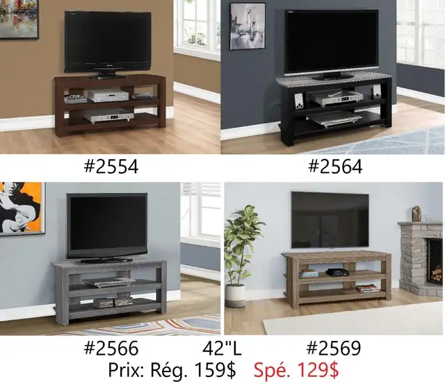 LE PLUS BAS PRIX!! 100% NEUF! Des meubles télé en vente！ - Photo 9