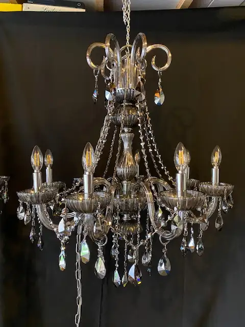 2 ELEGANT CRYSTAL CHANDELIER