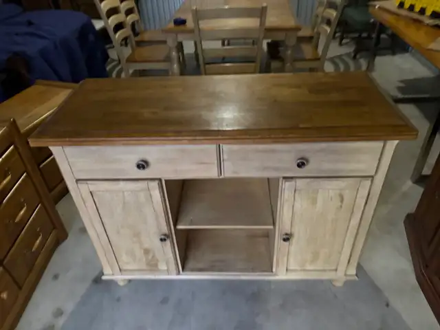Free delivery used Wooden Buffet Sideboard Cabinet - Photo 2