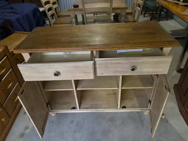 Free delivery used Wooden Buffet Sideboard Cabinet - Photo 3