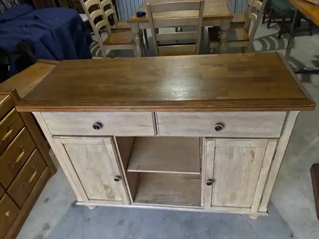Free delivery used Wooden Buffet Sideboard Cabinet - Photo 5
