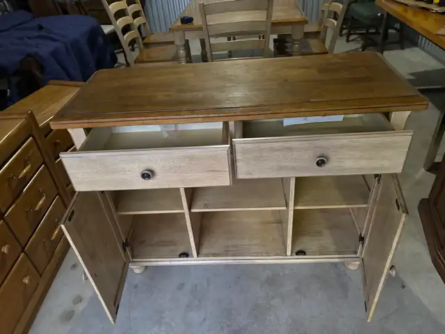 Free delivery used Wooden Buffet Sideboard Cabinet - Photo 6