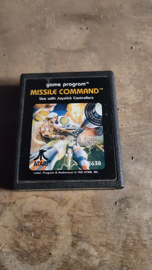 Missle command Atari cartridge