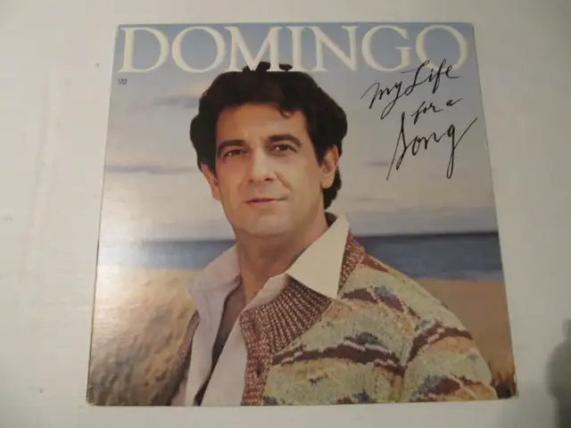 Placido Domingo My Life For A Song Vinyl LP Mint Condition 1983