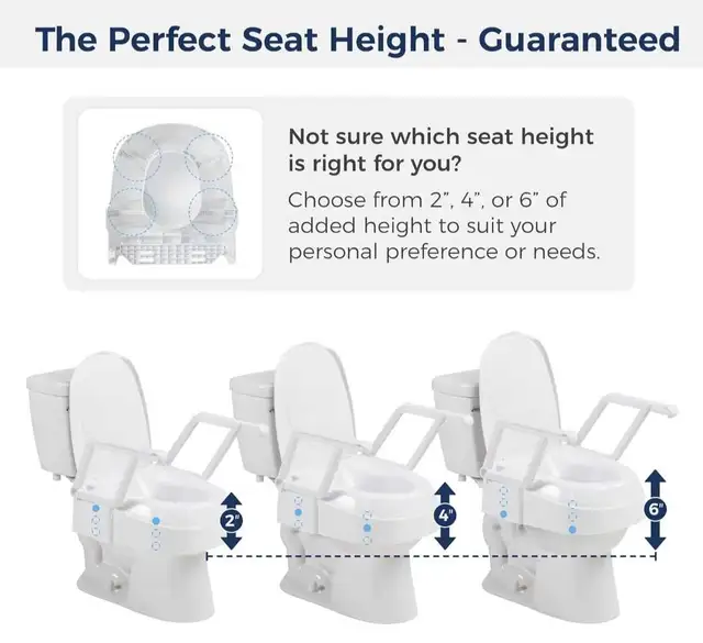 BNIB Drive Medical PreserveTech Universal Raised Toilet Seat - Photo 5