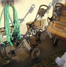 2 ARNOLD PALMER GOLF CARTS