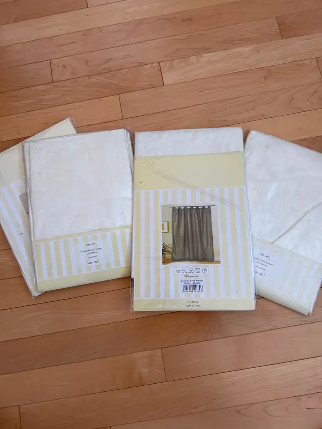 New Crushed Satin curtain Panels