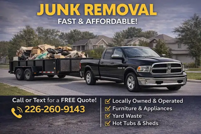 Junk Removal Windsor | Yard Clean Up | Same Day Service