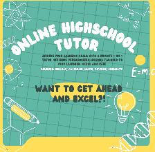Online 1on1 Tutoring All Highschool STEM Courses