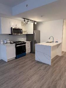 Two bedroom, three bathroom,  parking stacked condo for