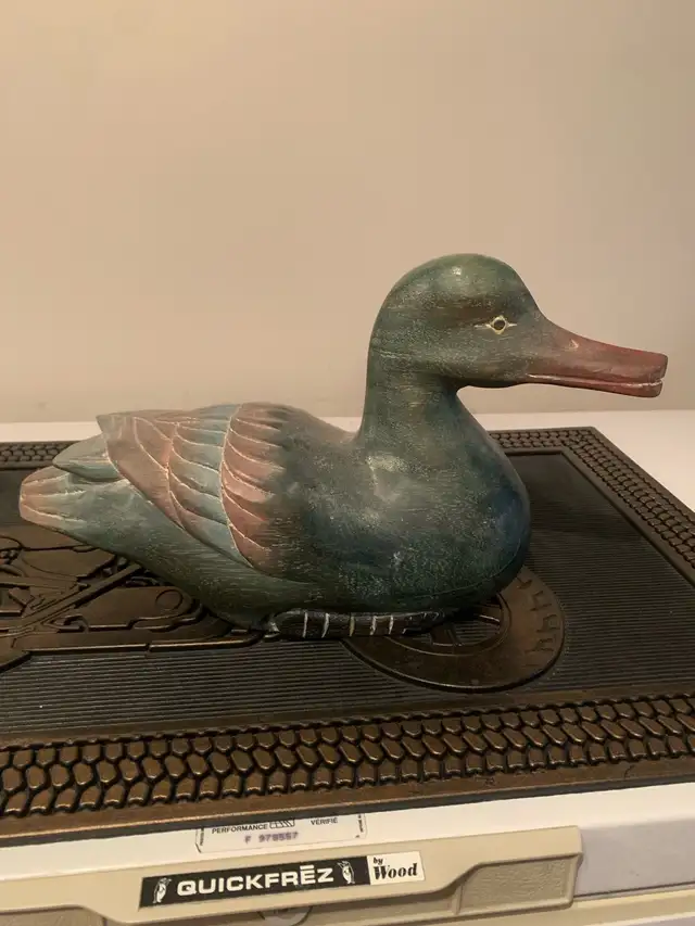 Very nice antique duck ornament!