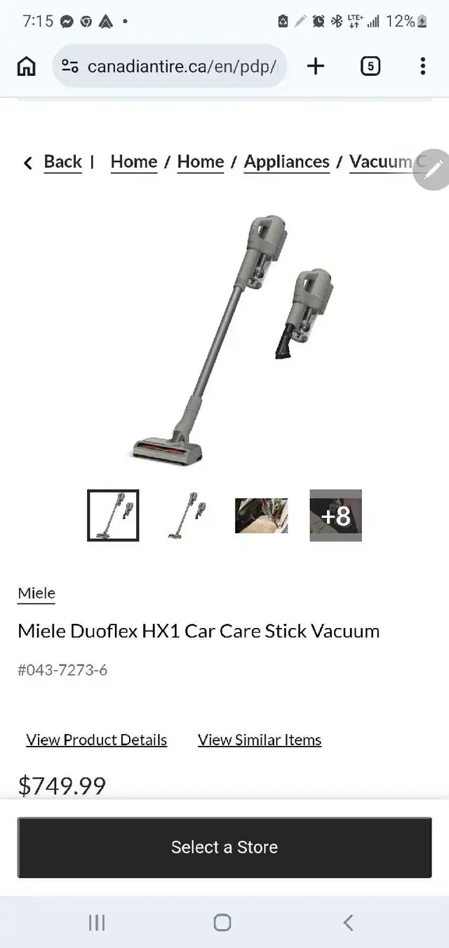 Miele Duoflex HX1 Vacuum