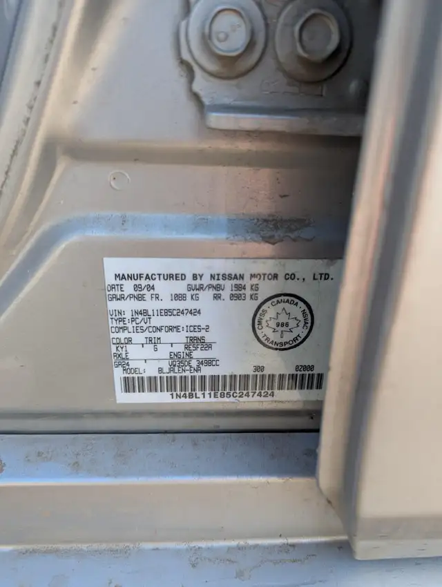 2005 Nissan Altima SER - Photo 7