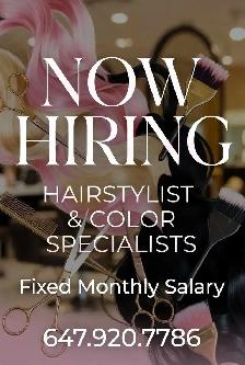 HIRING Hairstylist & Estheticians