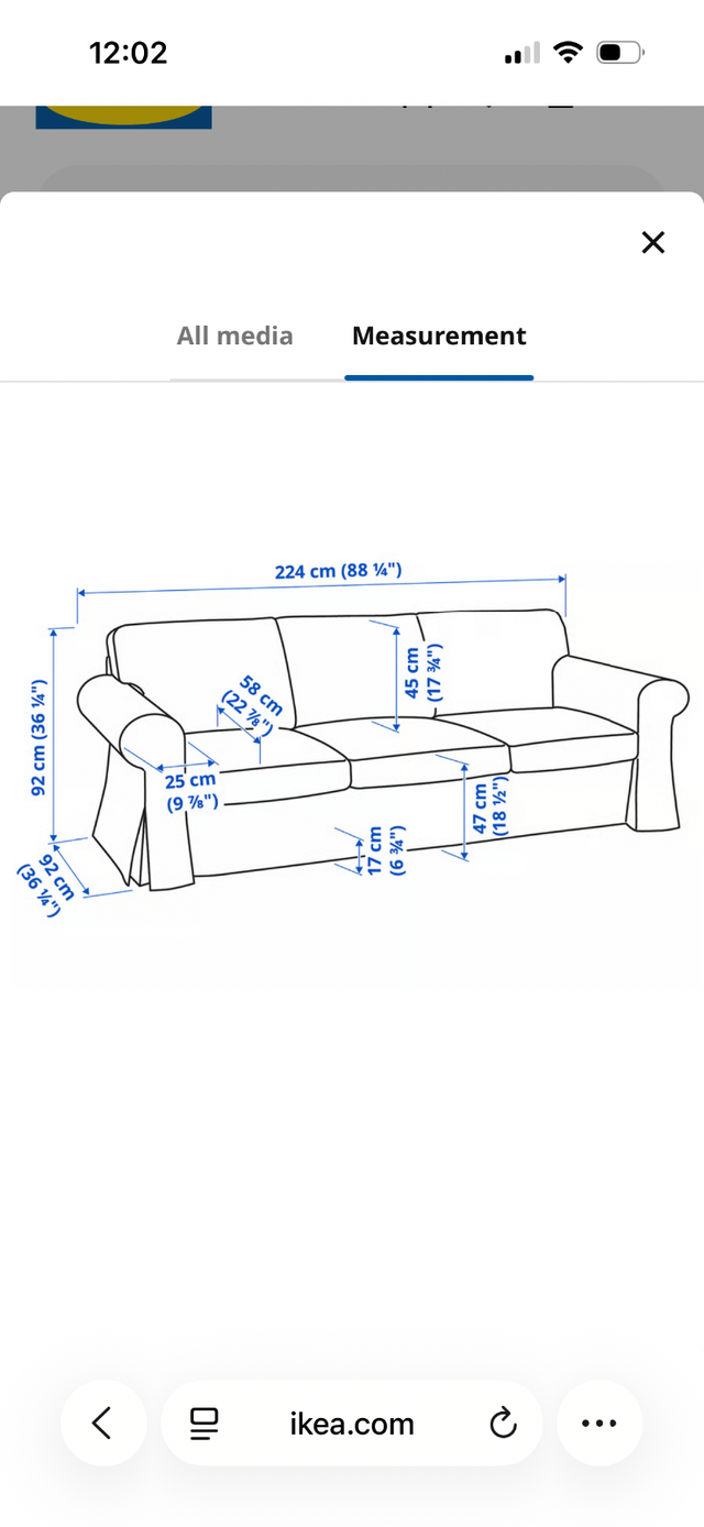 Canapé 3 places ektorp ikea - Photo 5