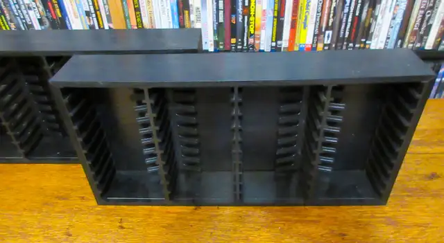 Pair of Wooden 40 Cassette Tape Holder / Rack,  Great Condition - Photo 2