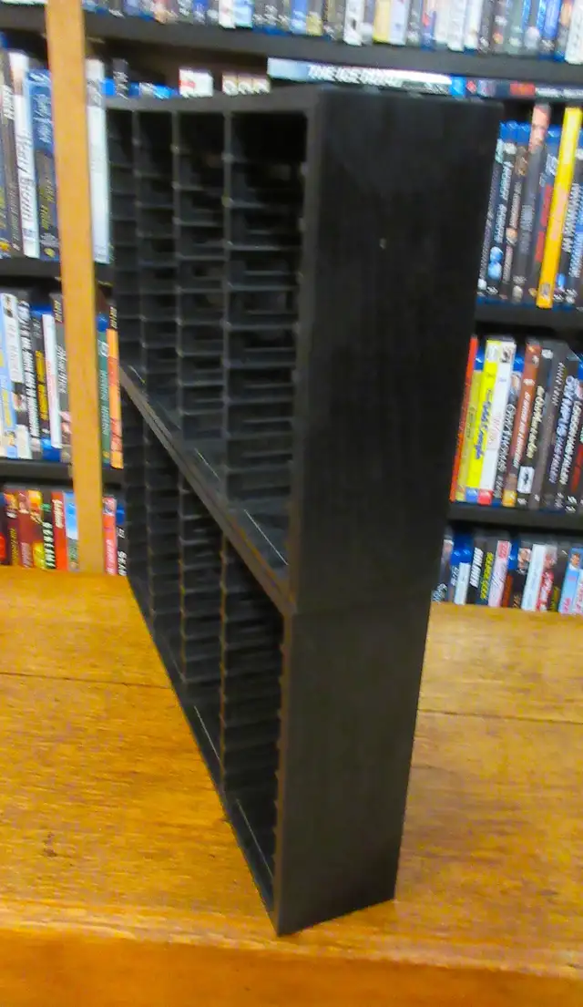 Pair of Wooden 40 Cassette Tape Holder / Rack,  Great Condition - Photo 3