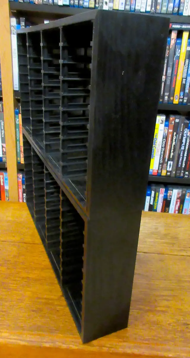 Pair of Wooden 40 Cassette Tape Holder / Rack,  Great Condition - Photo 4