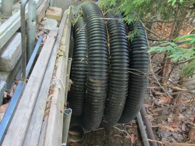 Tuyau de drainage  flexible avec paroi non perforé, 4 po X 50 pi