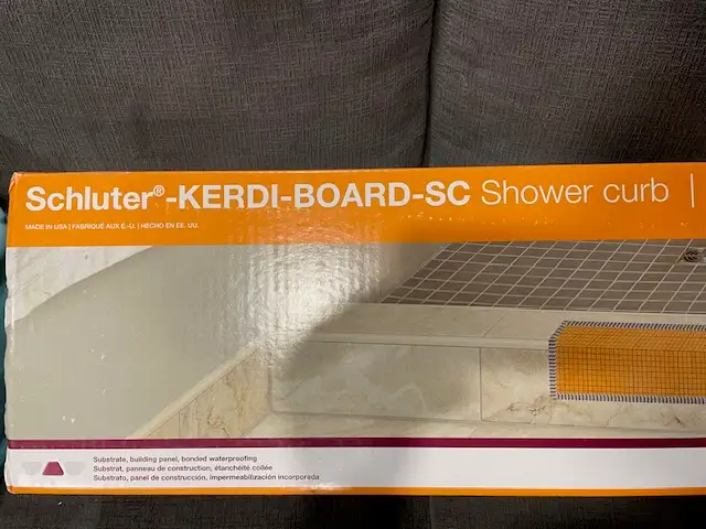 Shower Curb - Schluter - Kerdi-Board