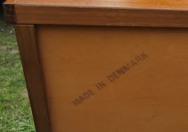 MID CENTURY MODERN TEAK SIDEBOARD w BOOKCASE CABINET VINTAGE - Photo 5