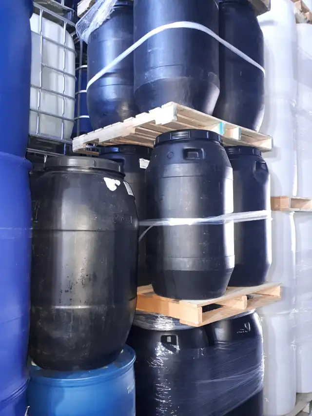 60 gallons - 220 lit.  FOOD GRADE, twisted open top plastic barr - Photo 4