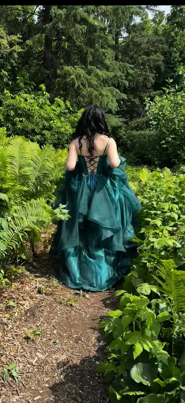 Beautiful Emerald Grad Dress - Photo 2
