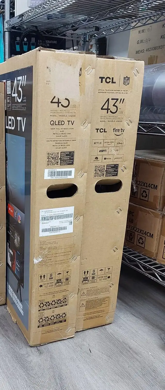 Tv - 43 TCL 43Q34K Q3 Series - 1080p HD QLED Fire Smart.