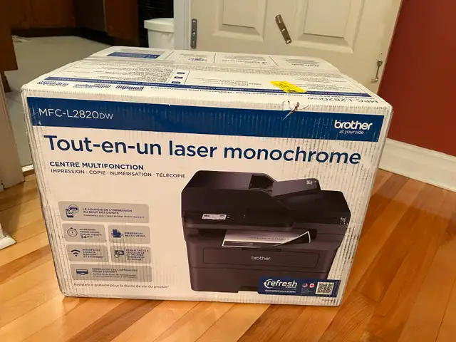 L'imprimante Brother neuve, MFC L-2820DW, tout-en-un, laser