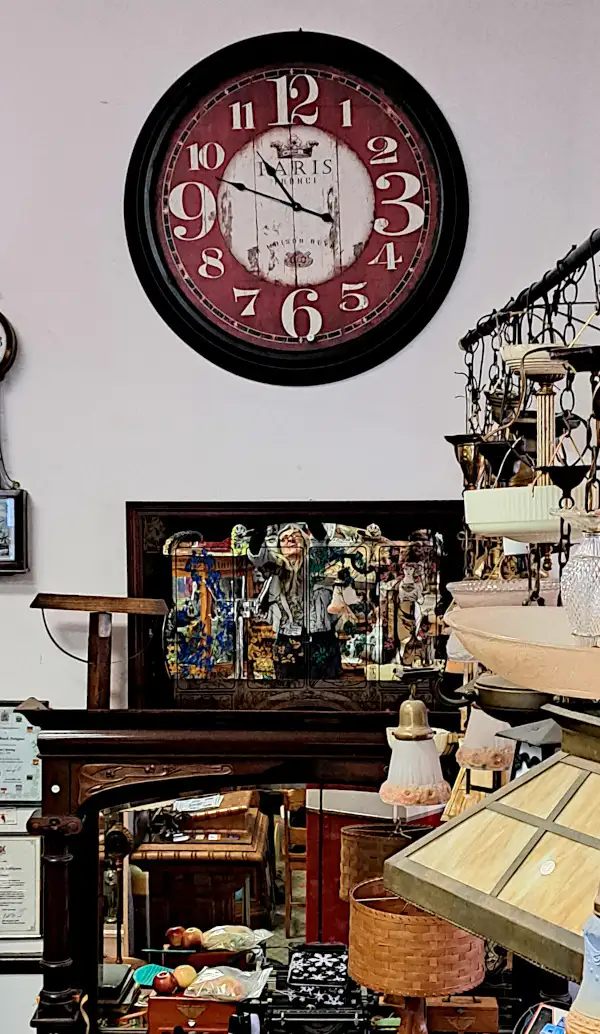 LARGE BISTRO WALL CLOCK,  PARIS FRANCE STYLE, WORKS - Photo 2