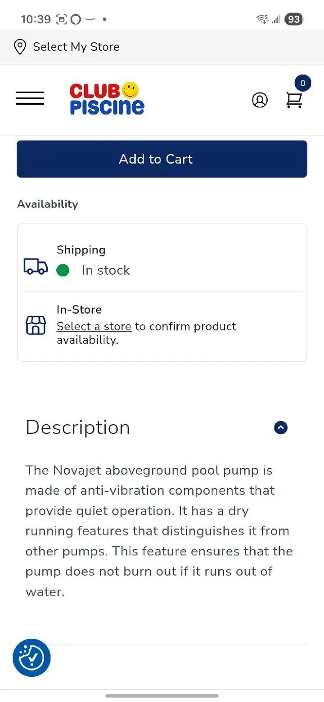 1.5 hp above ground pool pump - Photo 4