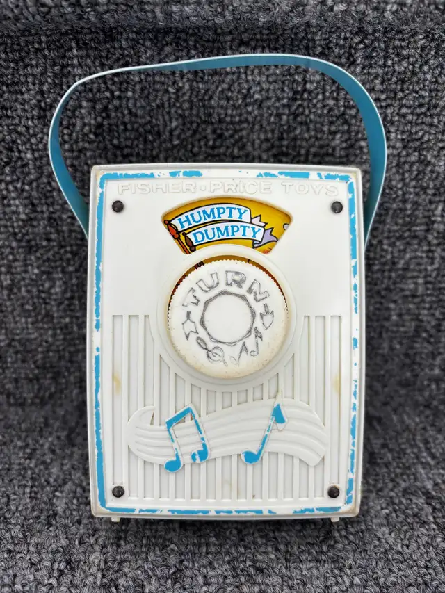 Radio Fisher Price jouet vintage Humpty Dumpty