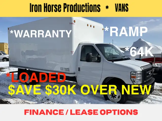 2024 Ford E-450 16' CUBE VAN RAMP LOADED $AVE $30K OVER NEW