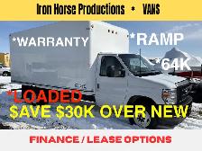 2024 Ford E-450 16' CUBE VAN RAMP LOADED $AVE $30K OVER NEW