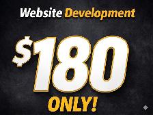 ✅  Professional Website Development for $180 Only