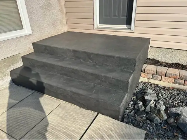 Granite grip concrete steps coating