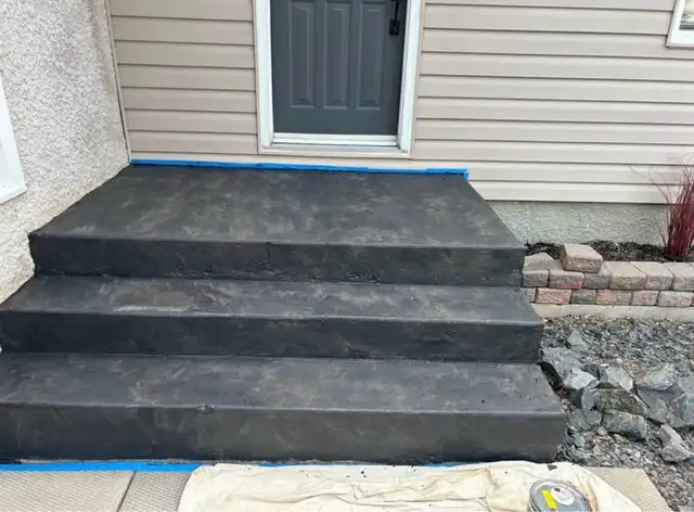 Granite grip concrete steps coating - Photo 4