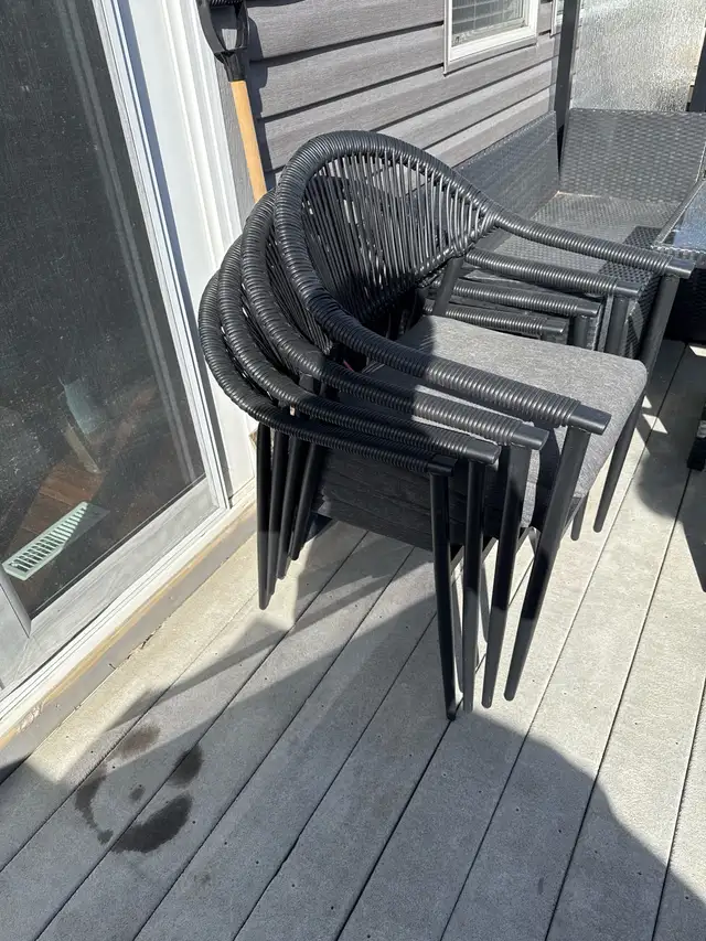 Patio table and chairs
