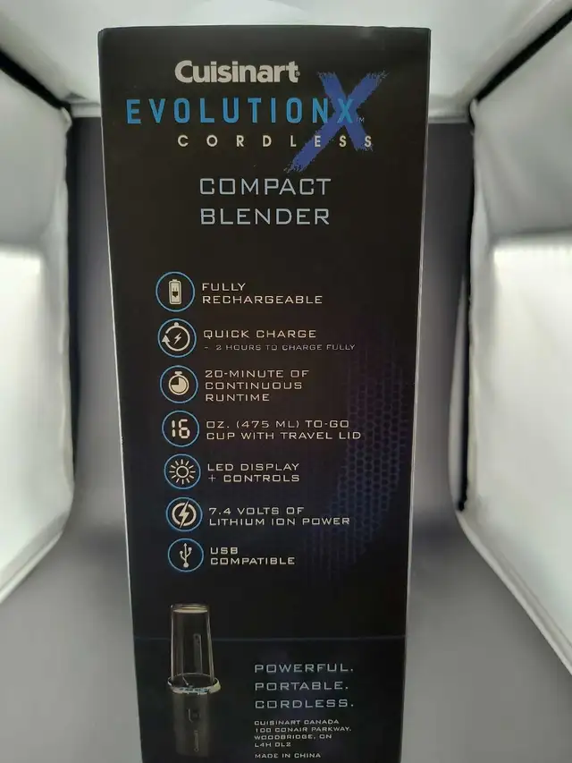 NEW Cuisinart Cordless Compact Blender Evolution X - Photo 2