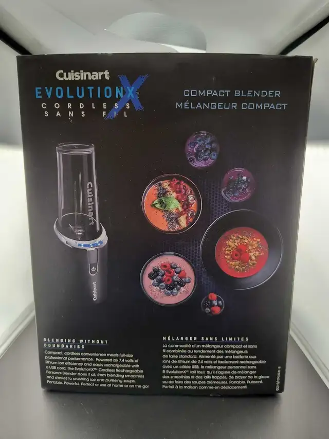 NEW Cuisinart Cordless Compact Blender Evolution X - Photo 3