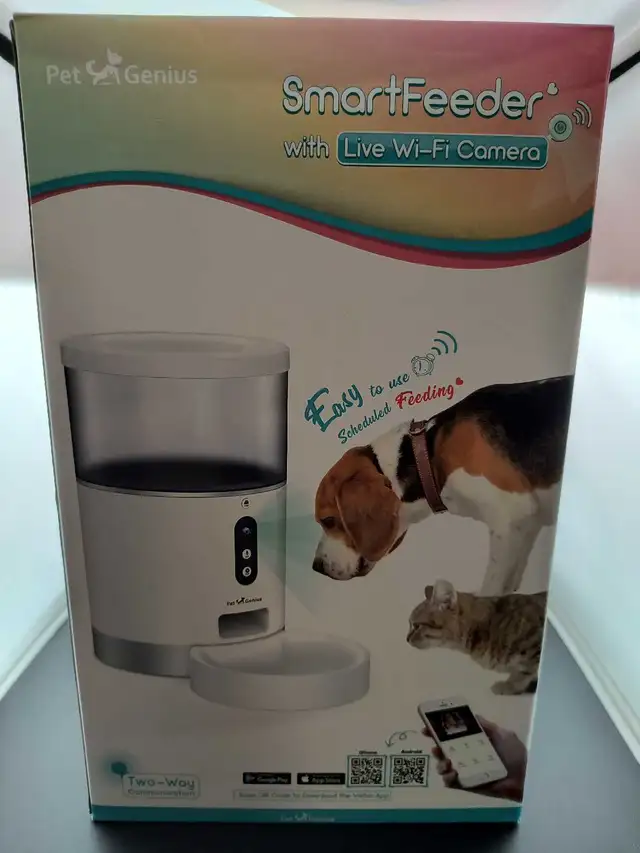Pet Genius Smart Feeder with Live wifi camera