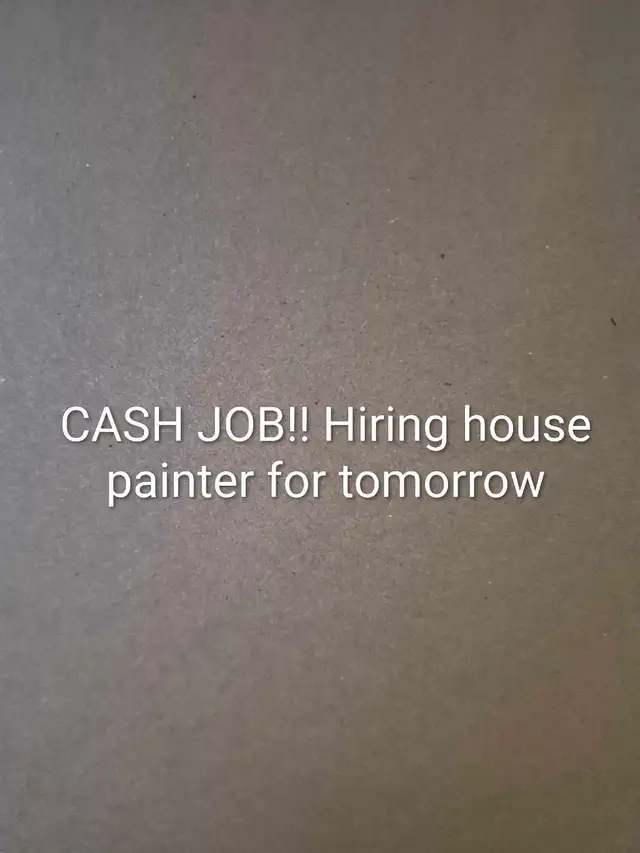 Hiring Professional Painters! Job is tomorrow!