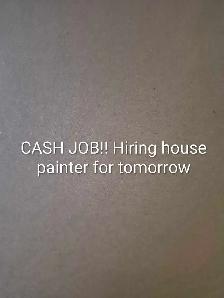 Hiring Professional Painters! Job is tomorrow!