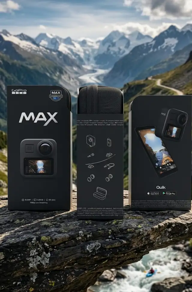 GOPRO MAX - 360 ACTION CAMERA (COMPLETE BOX & ACCESSORIES) - Photo 2