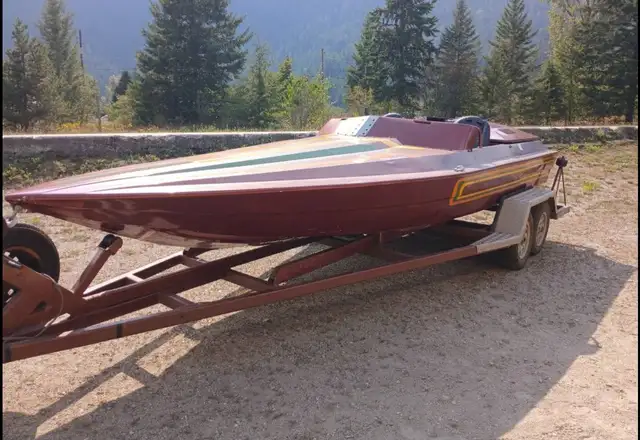 very fast aluminum river jet boat trade for classic hot rod